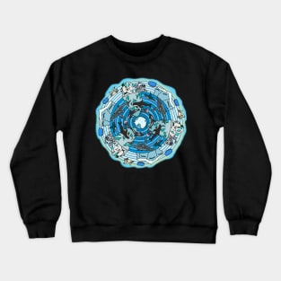 Antarctica Themed Mandala Crewneck Sweatshirt